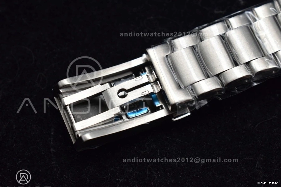 on Ceramic 1077 A SS Dial TF Ultra Deep Bezel NewStyle 6000M Best Blue SS 1:1 Edition White Bracelet Seamaster 0802